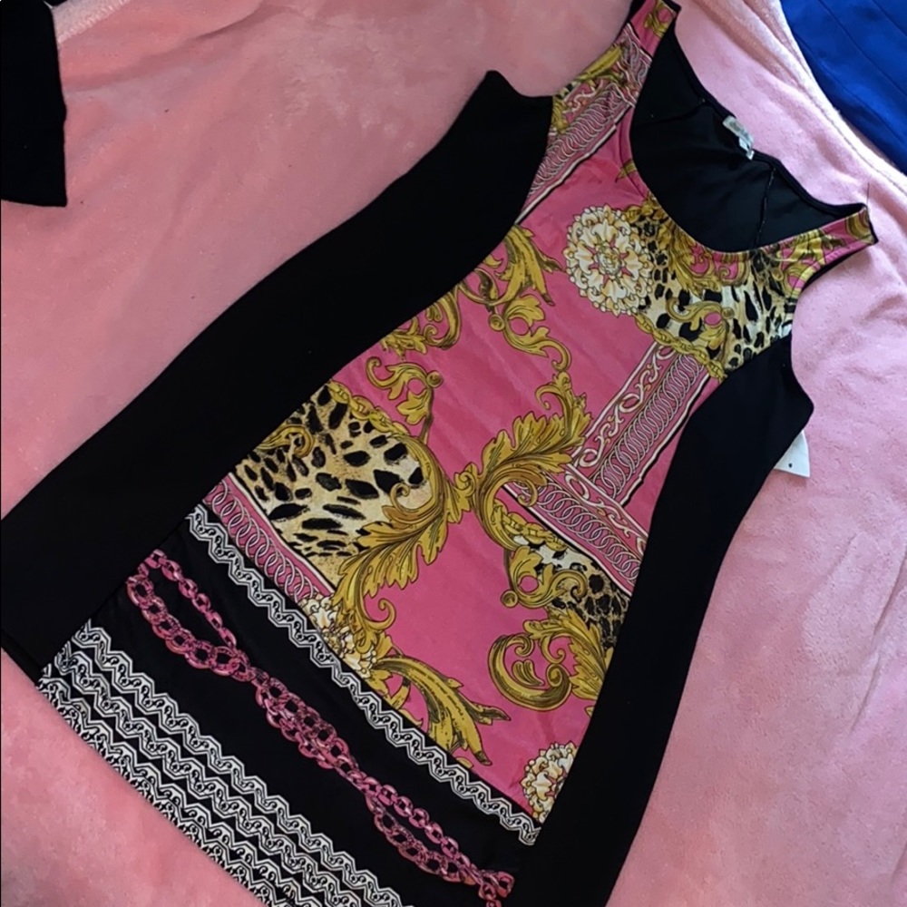 Printed mini dress